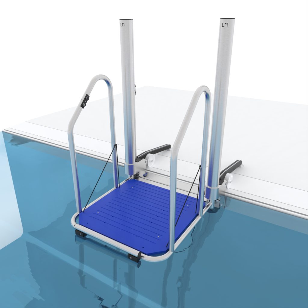 Ascenseur de piscine BSL CONCEPT LM10-E1 - Face