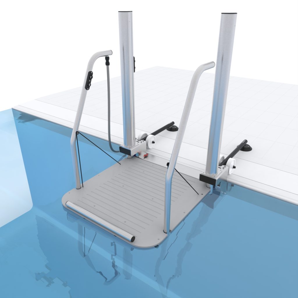 Ascenseur de piscine BSL CONCEPT LM10-EVO3 - Face