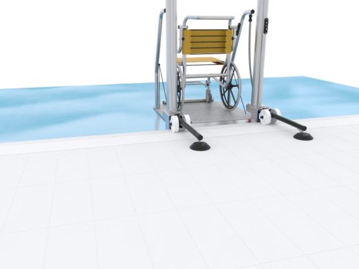 Ascenseur de piscine LM10-EVO avec fauteuil SWIM CHAIR - arrière